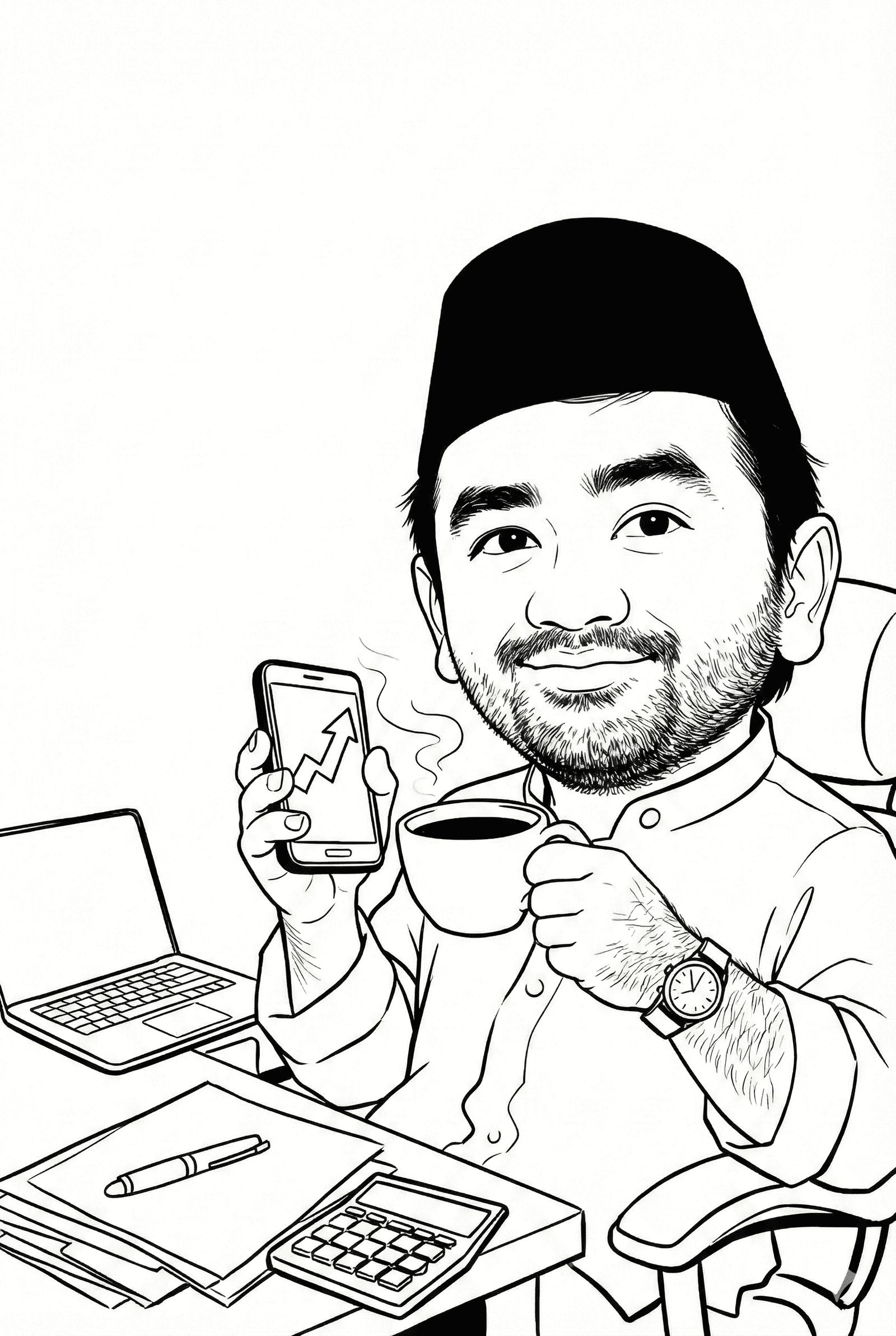 Potret AI-generated Elahady